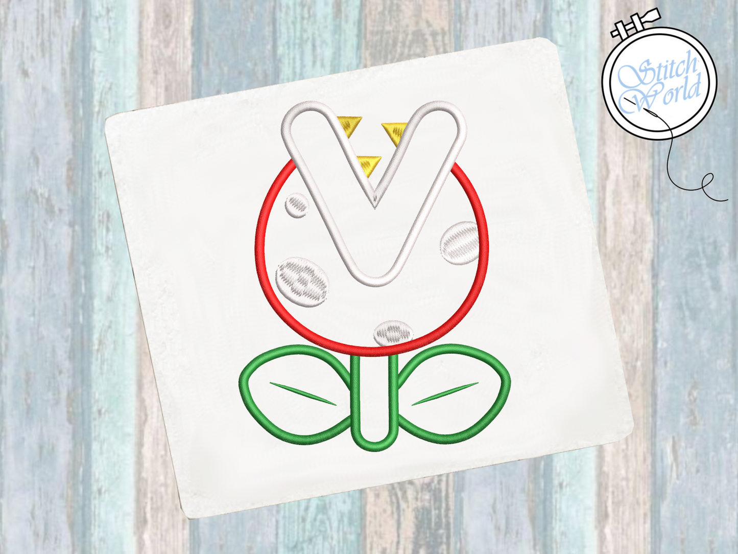 Piranha Plant Applique, Instant Download