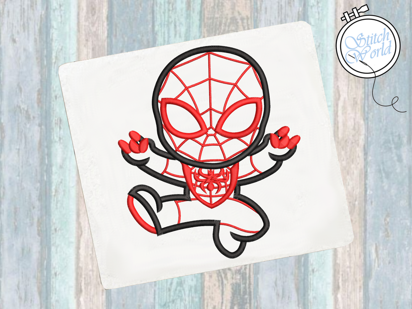 Miles/Spin Applique, Instant Download
