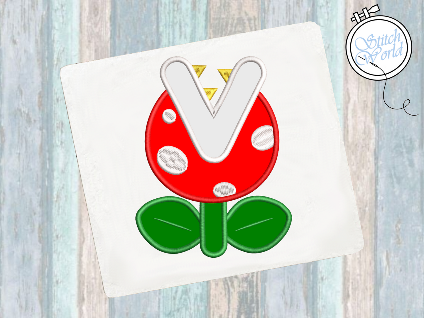 Piranha Plant Applique, Instant Download