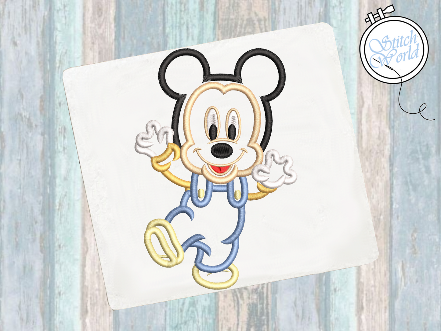 Baby Mickey Mouse Applique, Instant Download