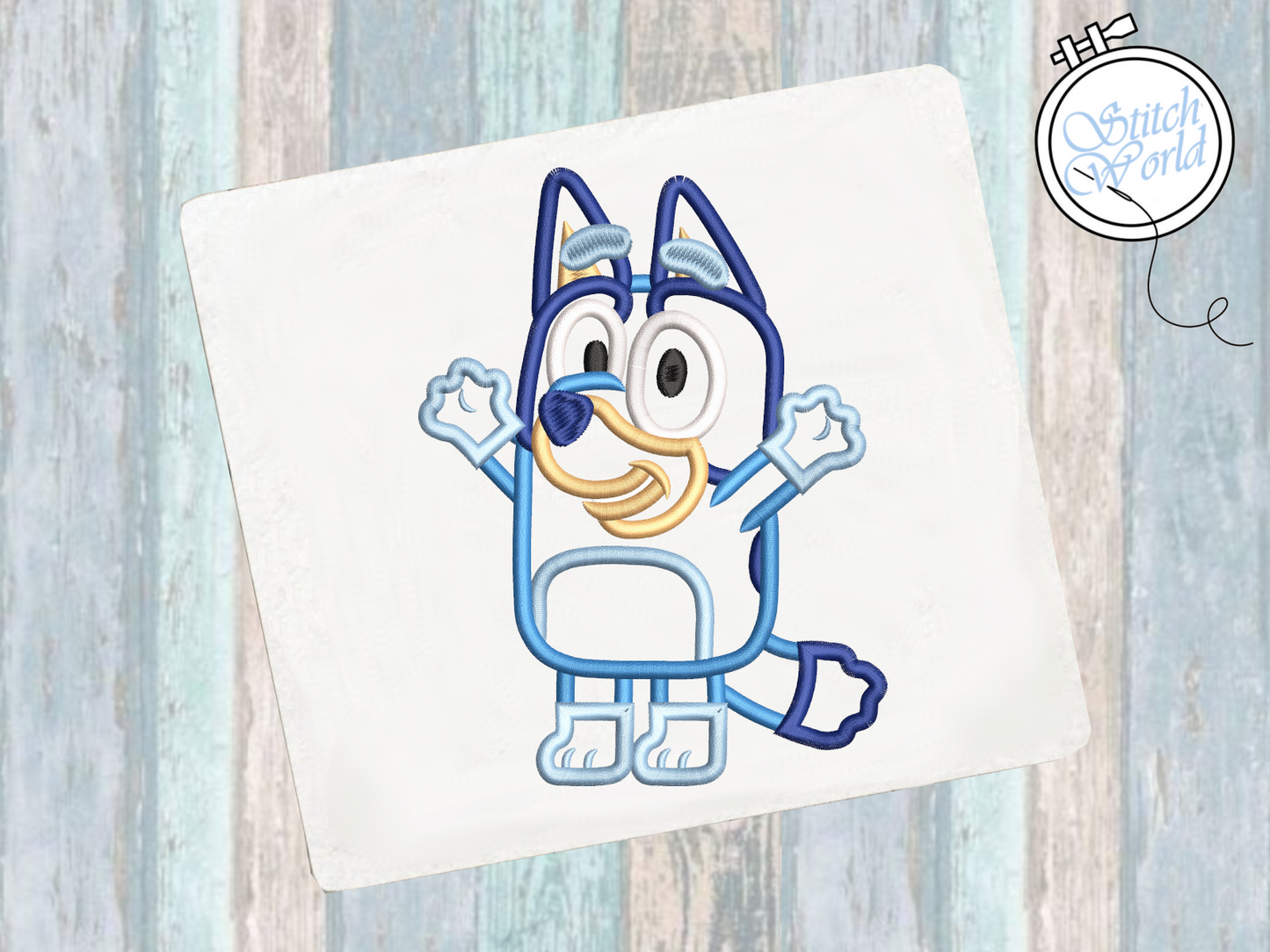 Bluey Applique, Instant Download