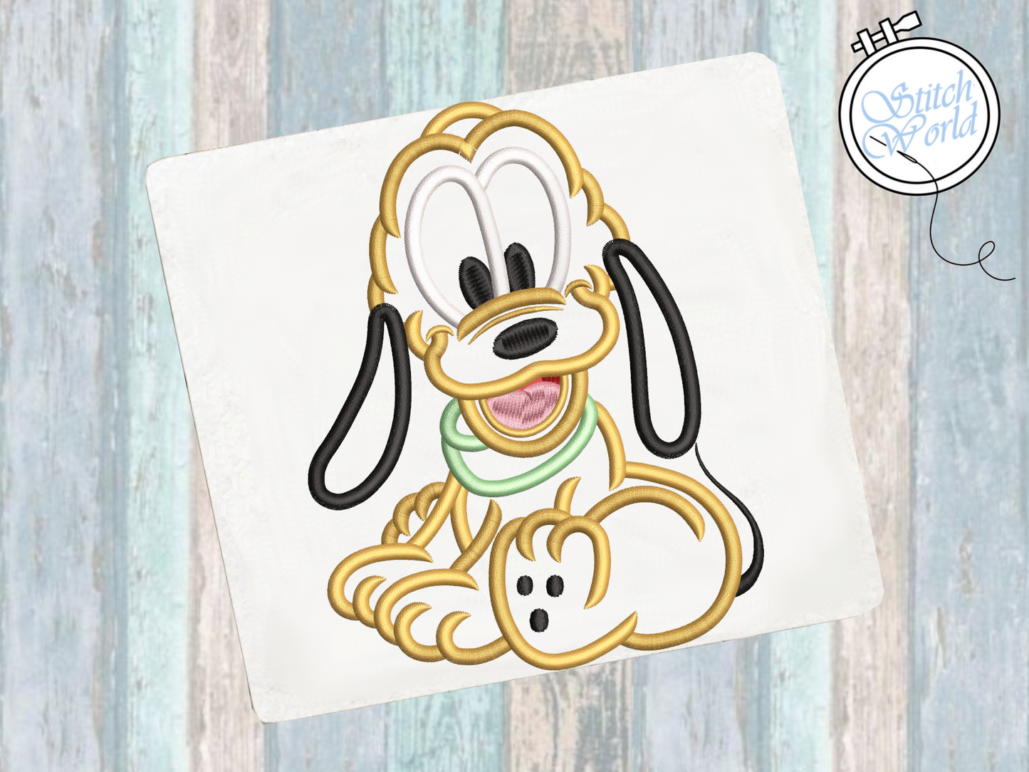 Baby Pluto Applique, Instant Download