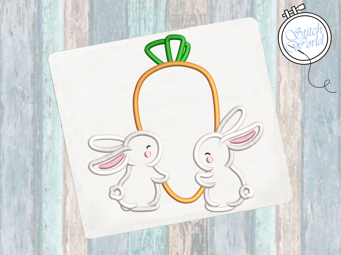Bunny Applique, Instant Download