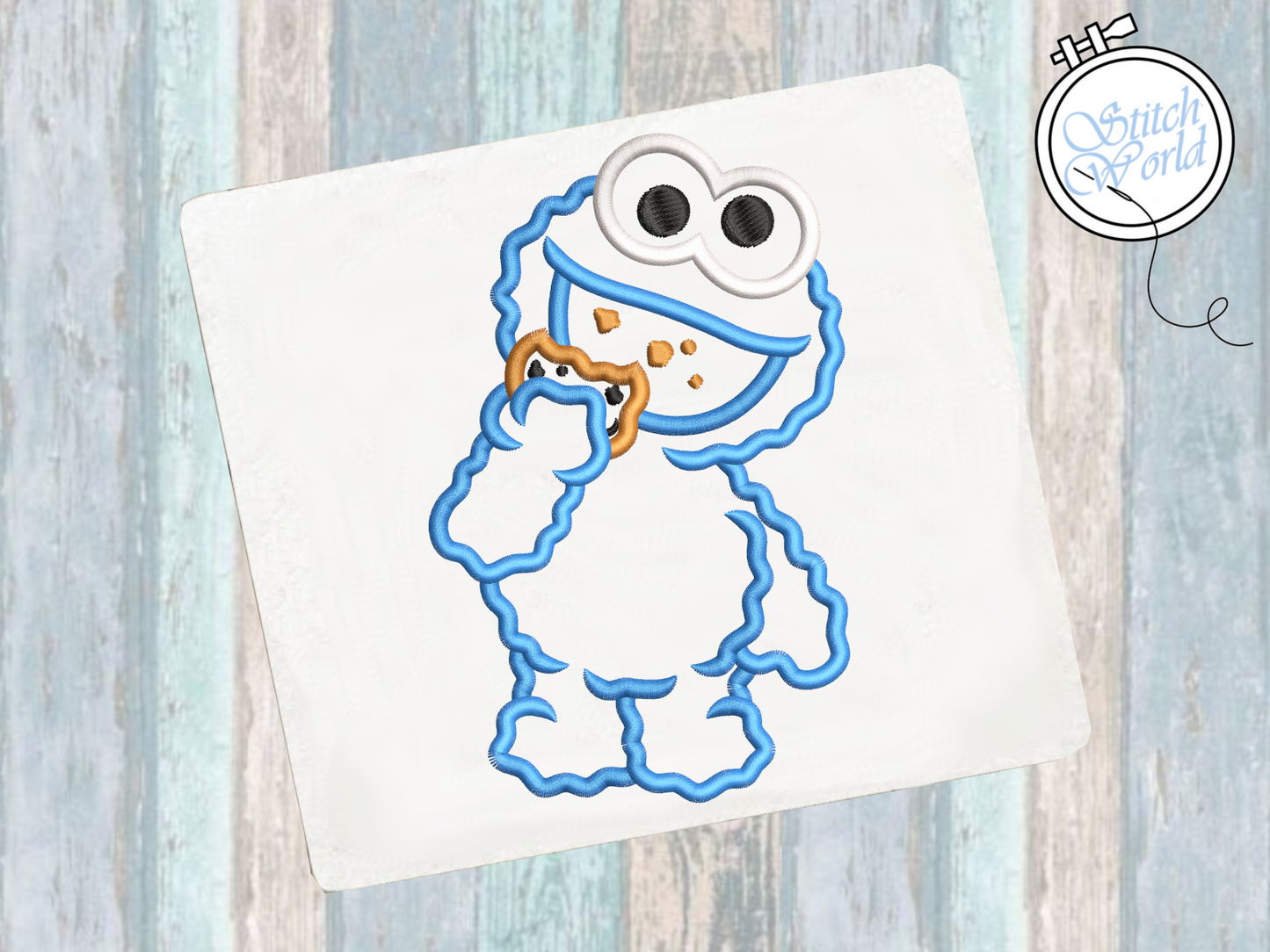 Monster Cookie Applique, Instant Download