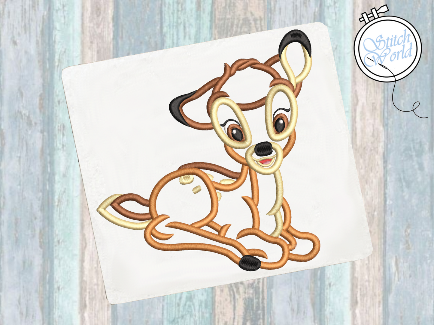 Bambi Applique, Instant Download