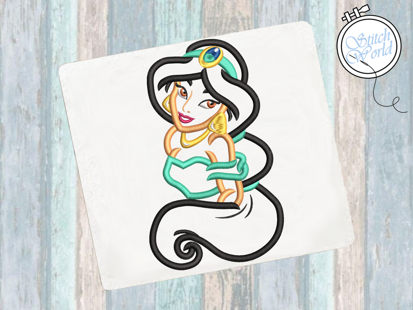Jasmine Applique, Instant Download