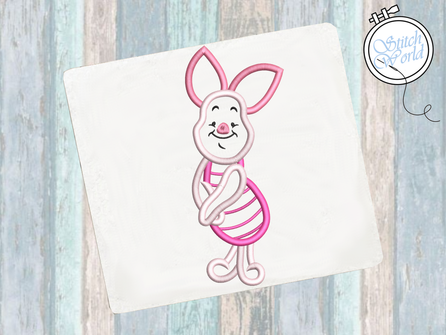 Piglet Applique, Instant Download