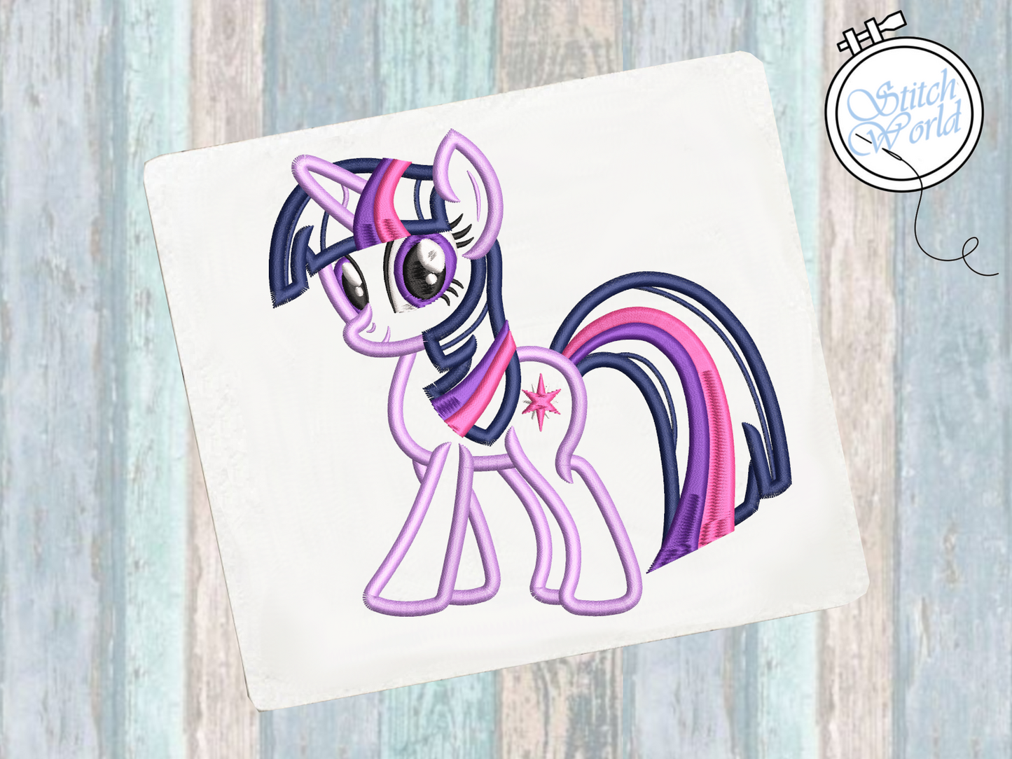 Twilight Sparkle Applique, Instant Download