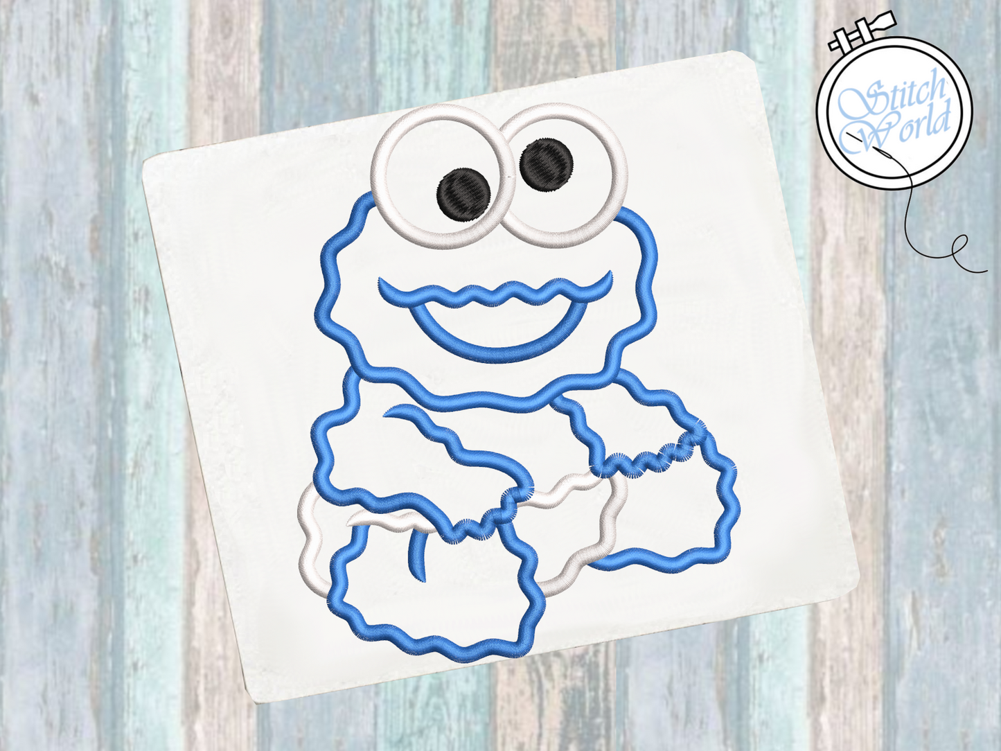 Baby Monster Cookie Applique, Instant Download