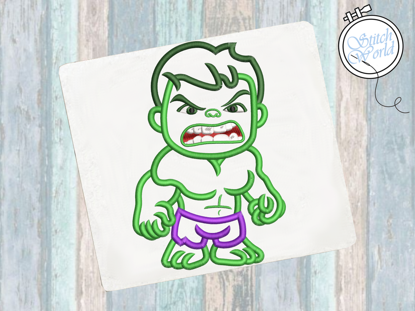 Hulk Applique, Instant Download
