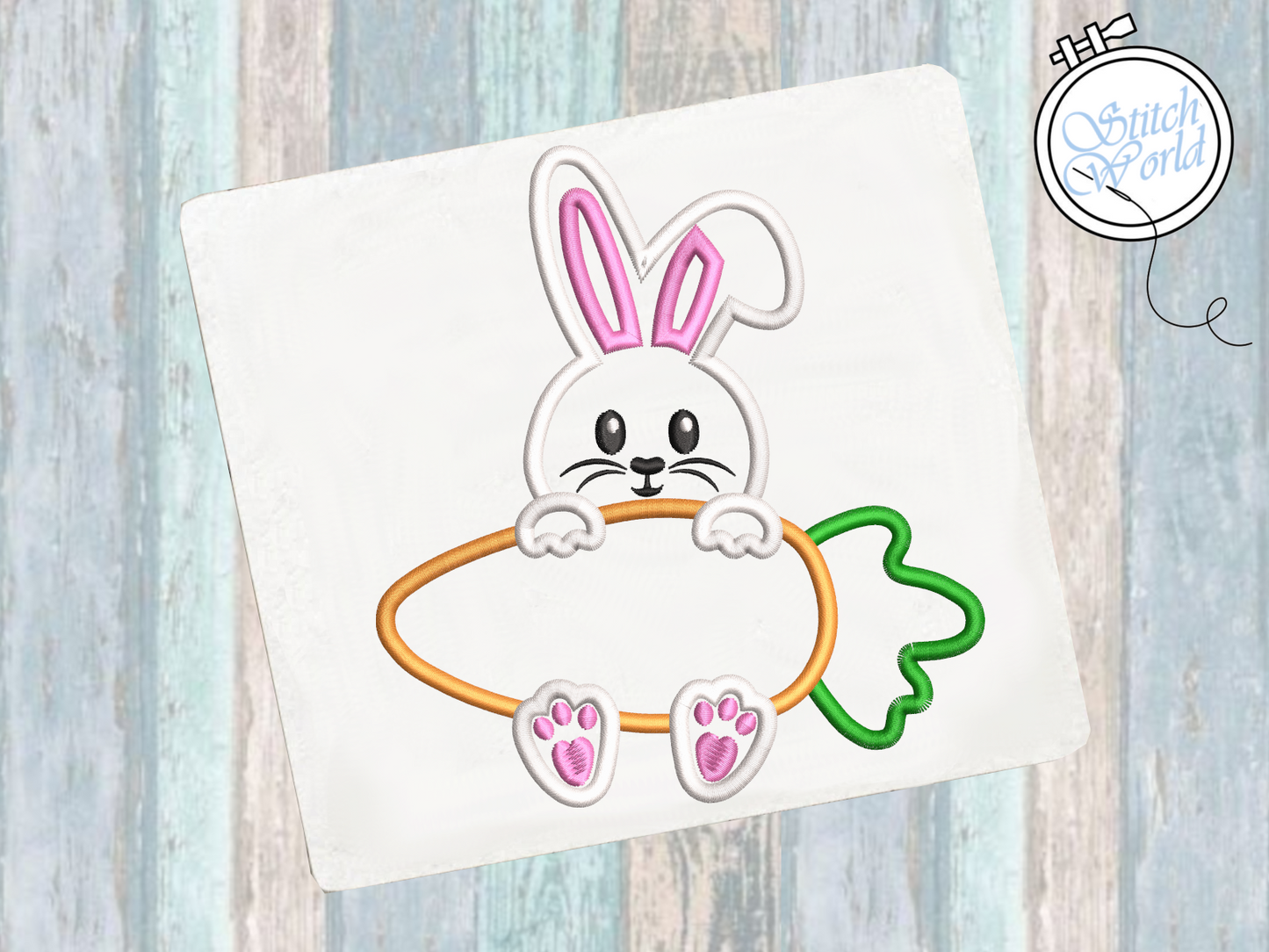 Bunny Applique, Instant Download