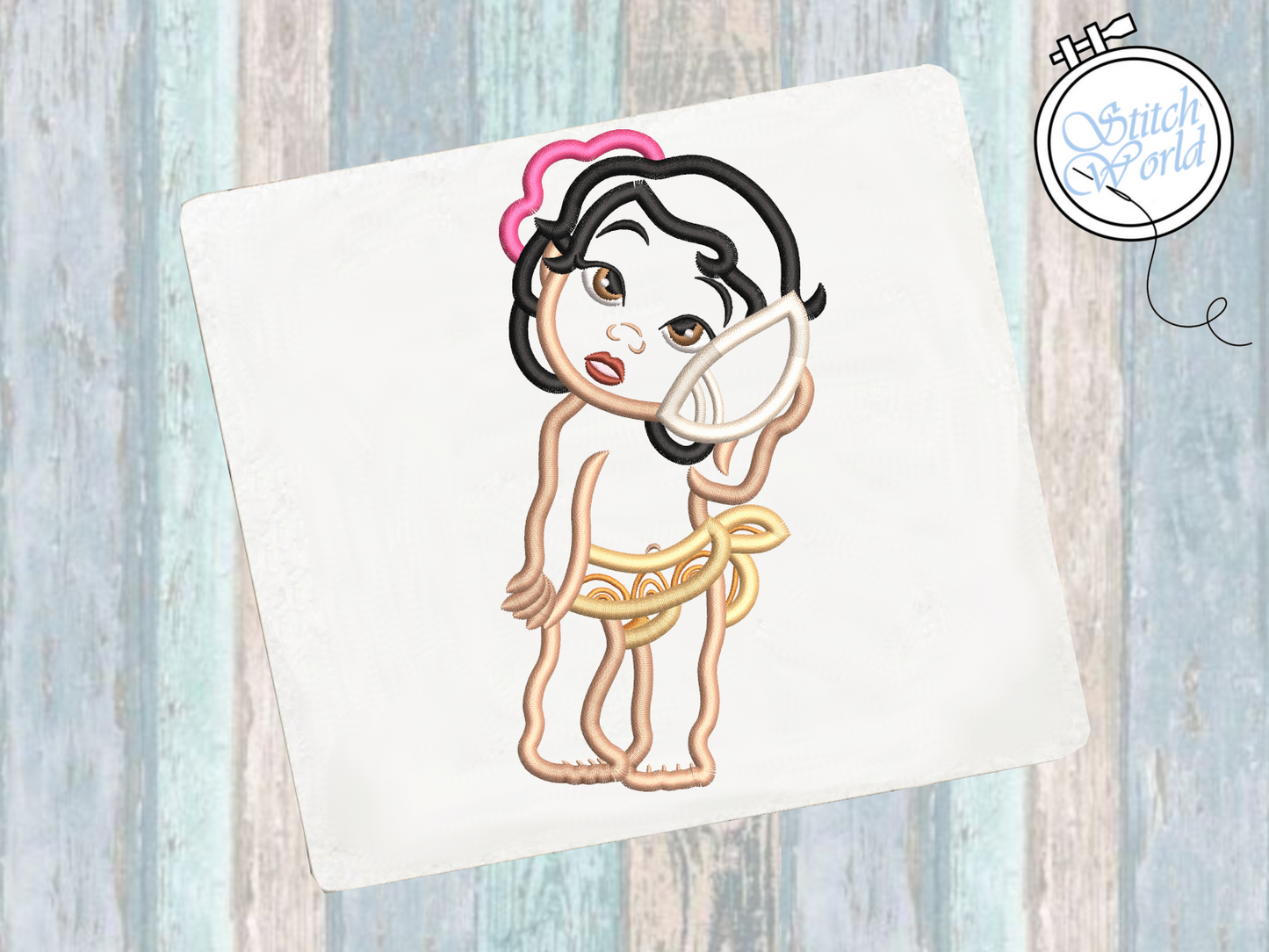 Moana Applique, Instant Download