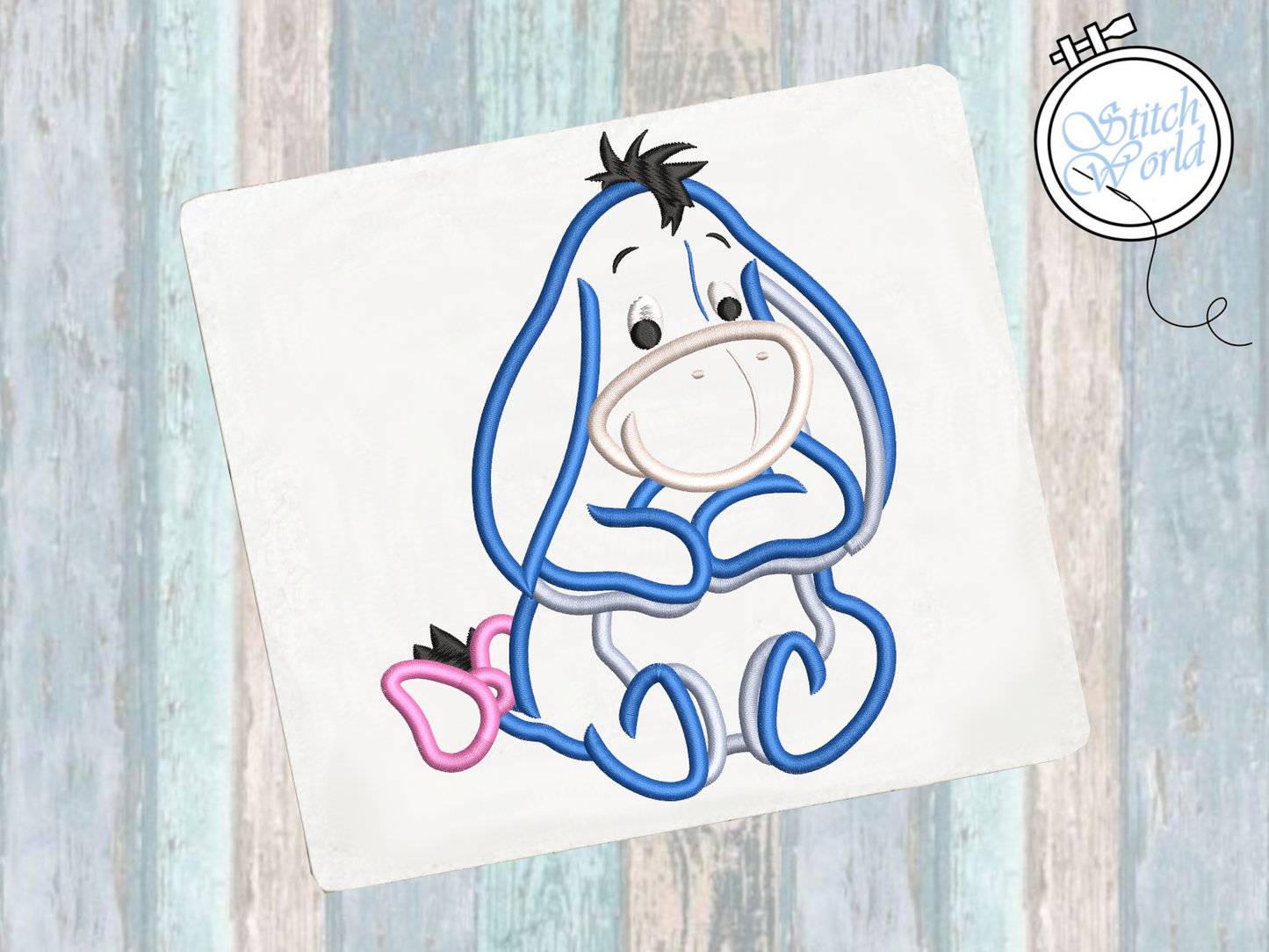 Baby Eeyore Applique, Instant Download