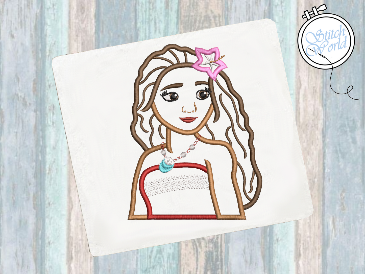Moana Applique, Instant Download