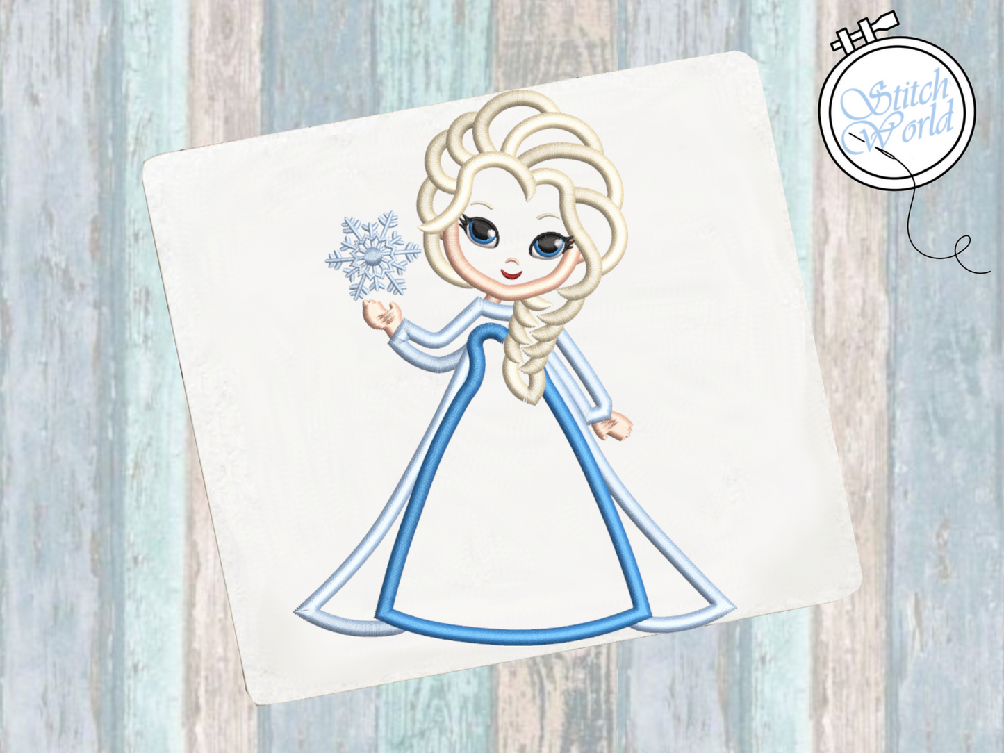 Baby Elsa Applique, Instant Download