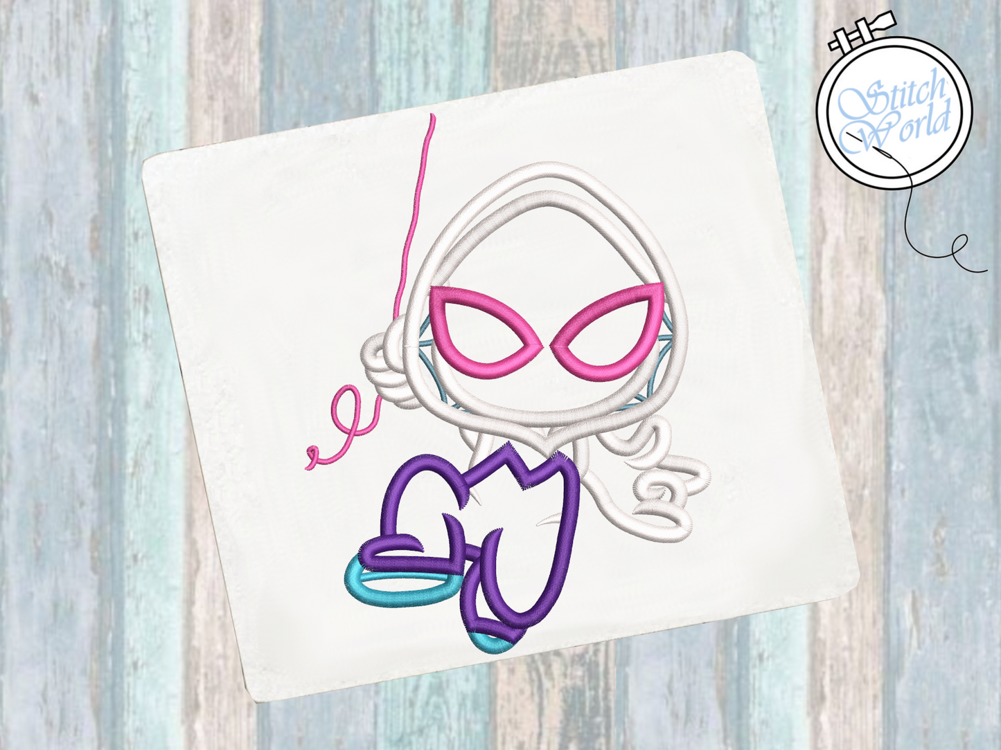 Ghost Spider Applique, Instant Download