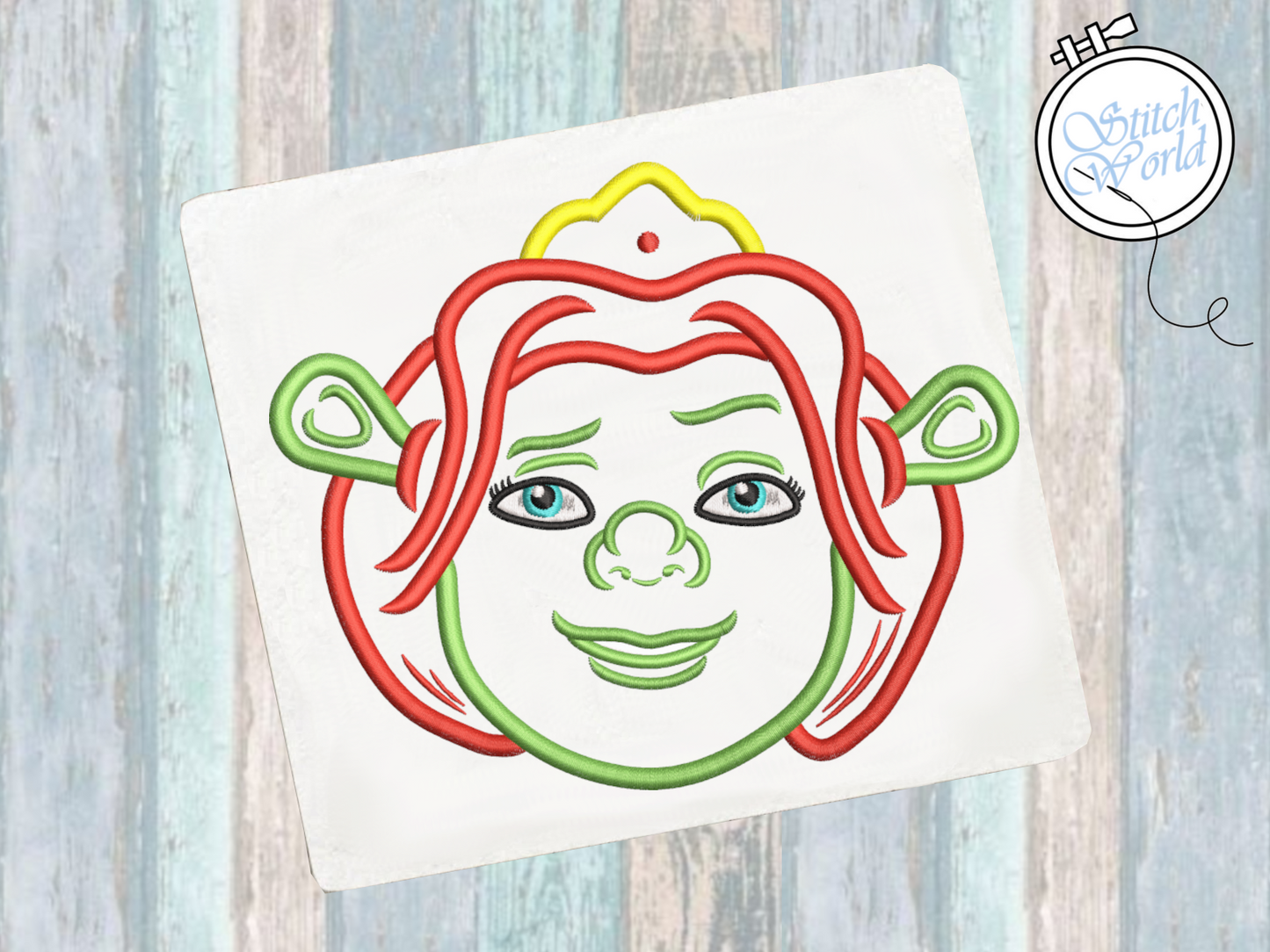 Fiona Applique, Instant Download