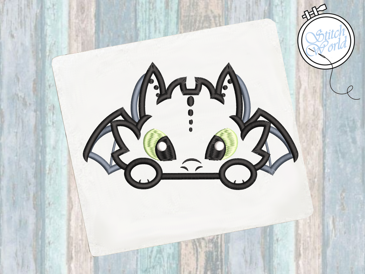 Toothless Applique, Instant Download