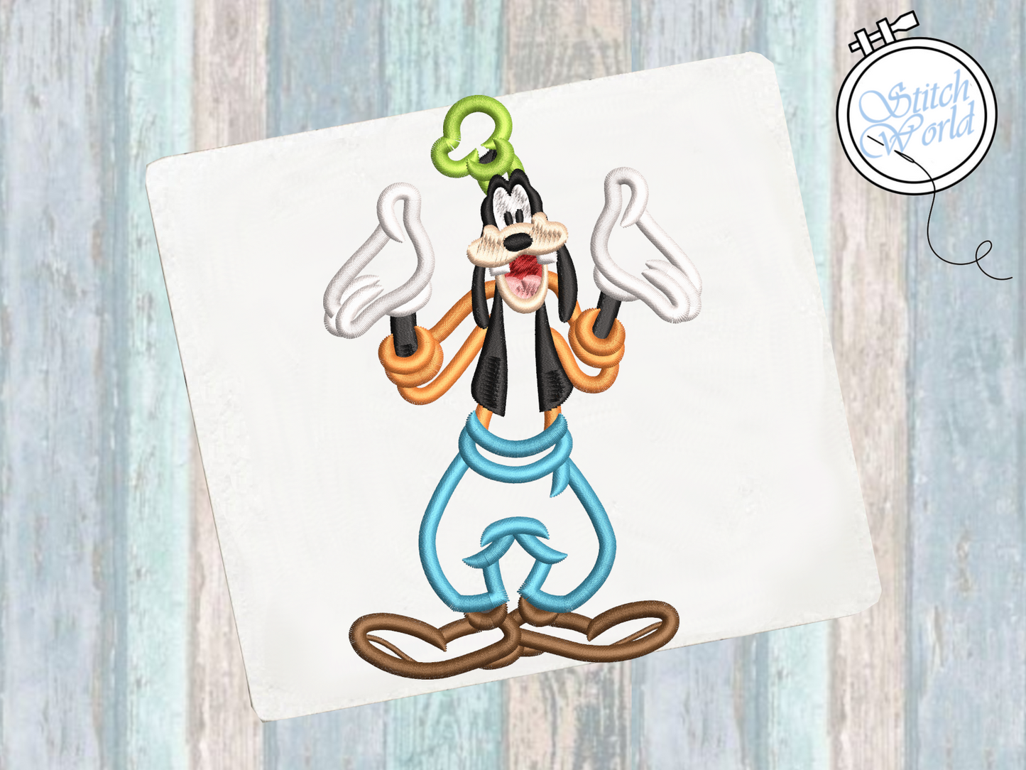 Goofy Applique, Instant Download