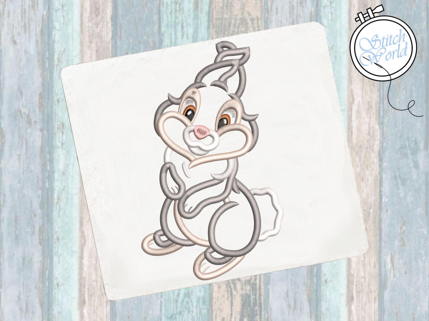 Thumper Applique, Instant Download