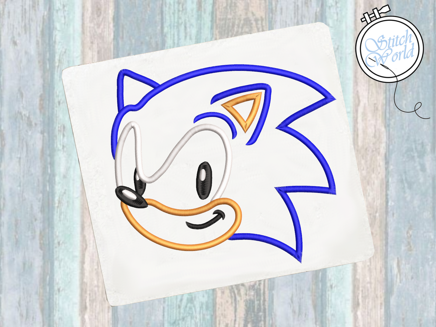 Sonic Applique, Instant Download