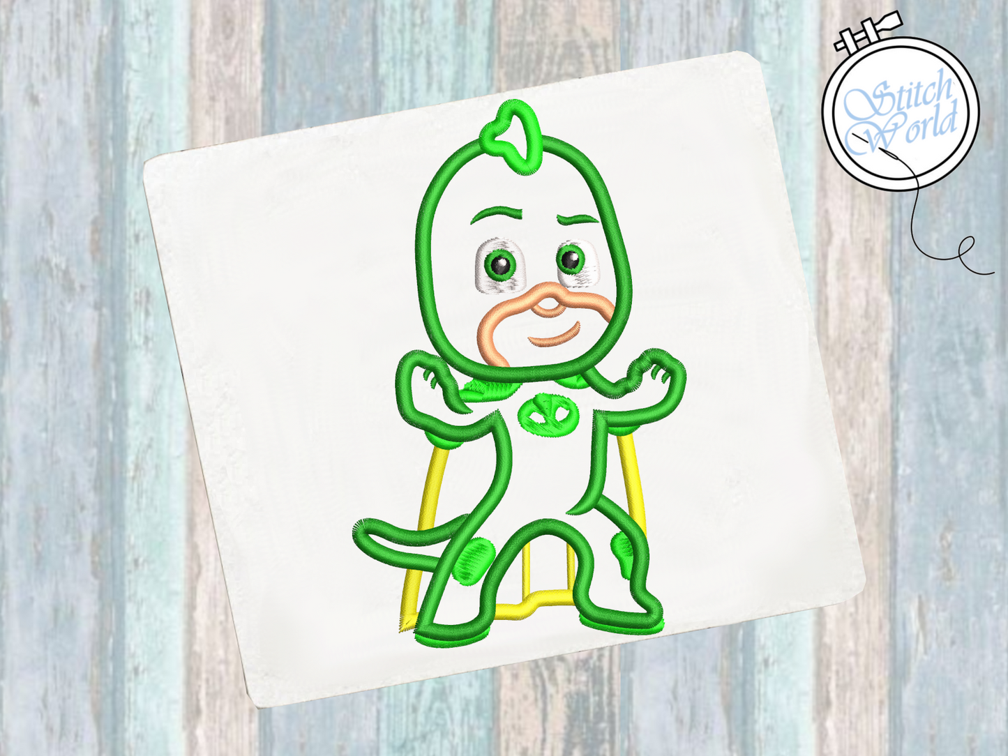 Gekko Applique, Instant Download