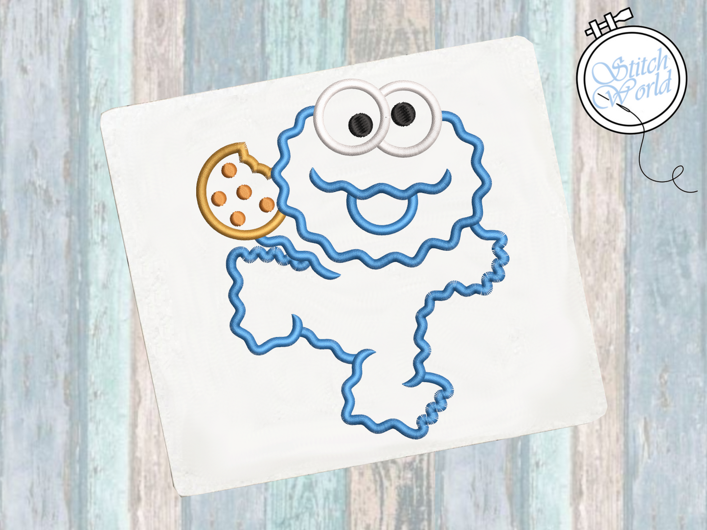 Monster Cookie Applique, Instant Download