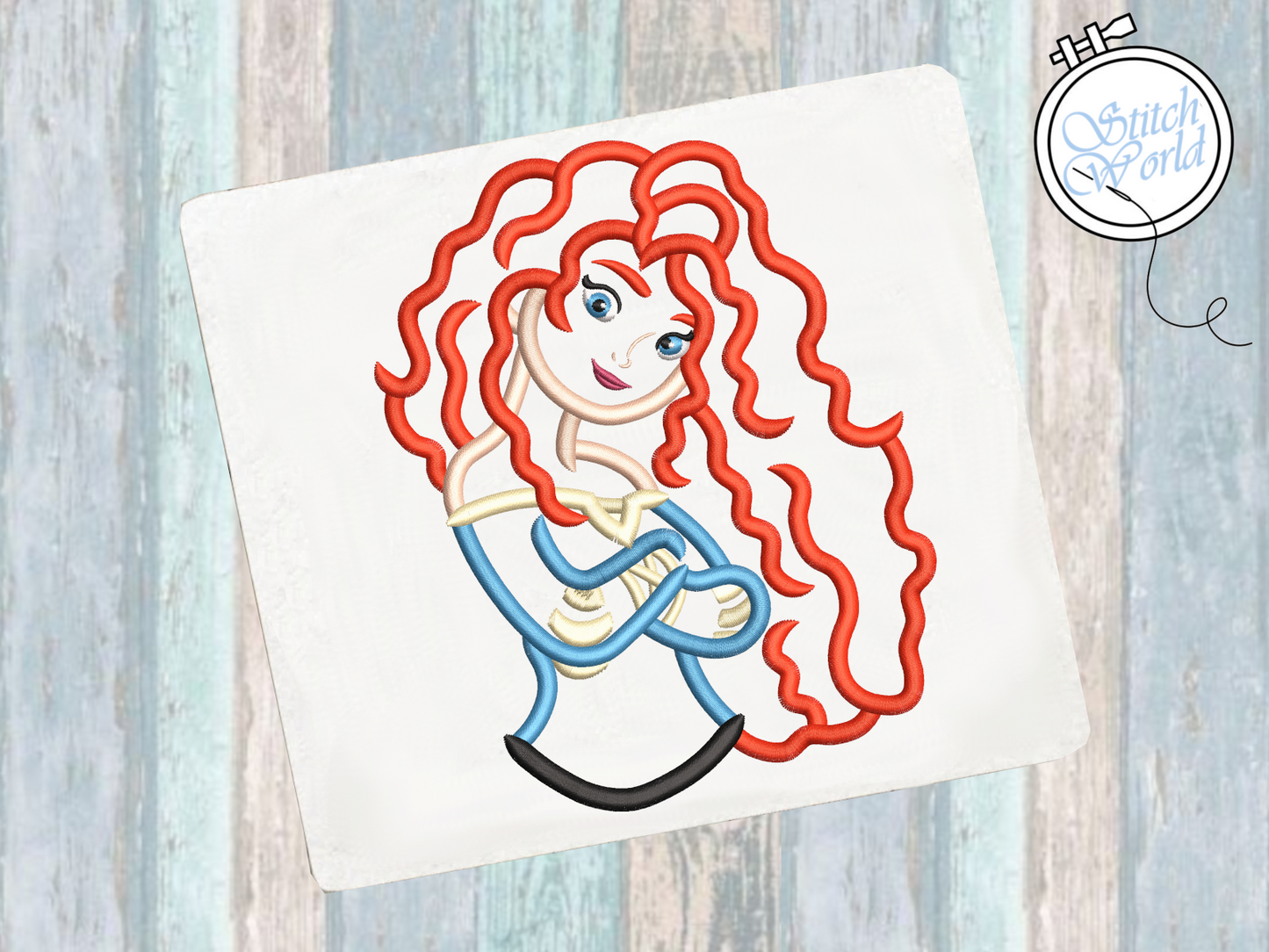 Merida Applique, Instant Download