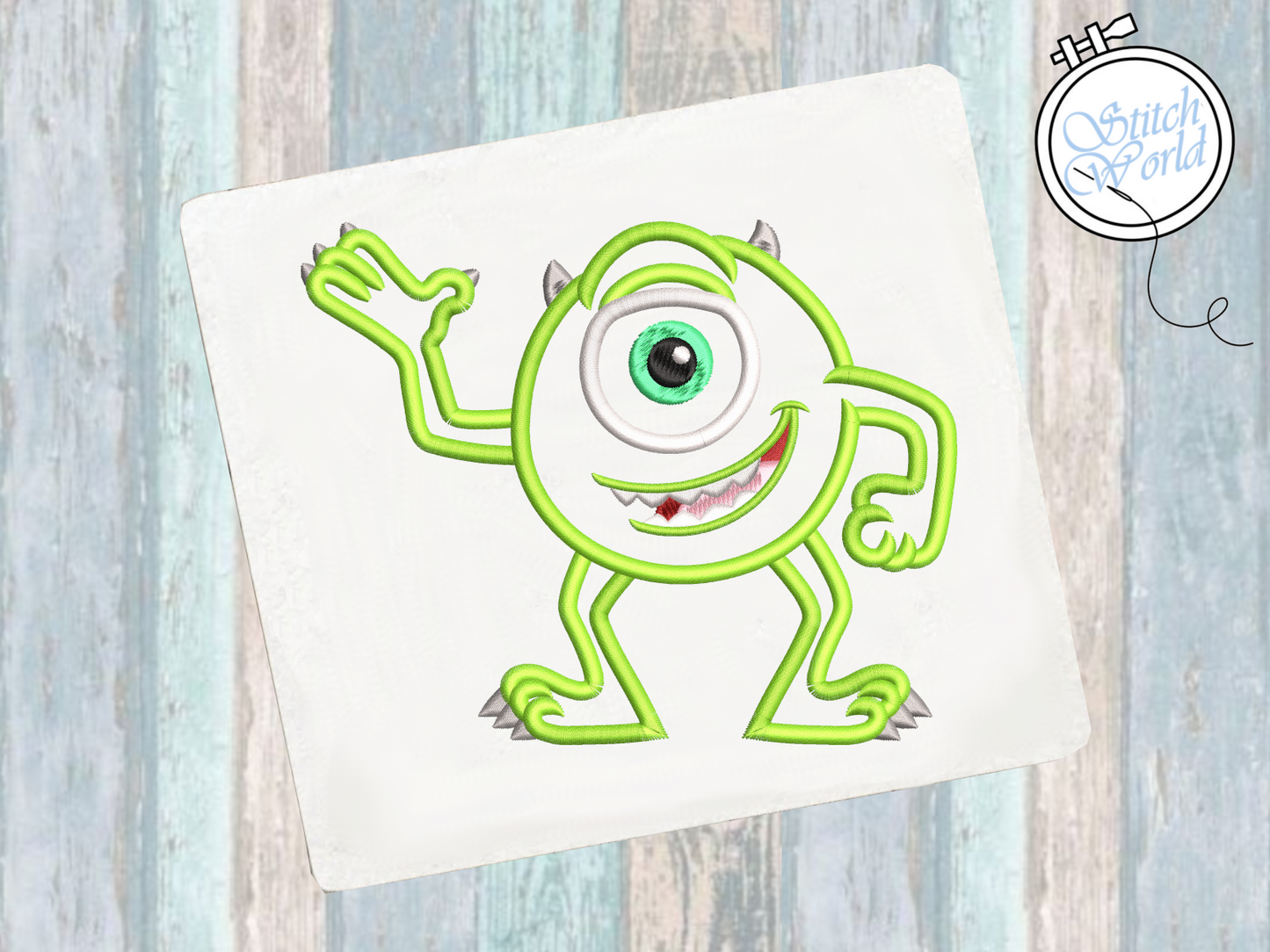 Mike Monsters Inc. Applique, Instant Download