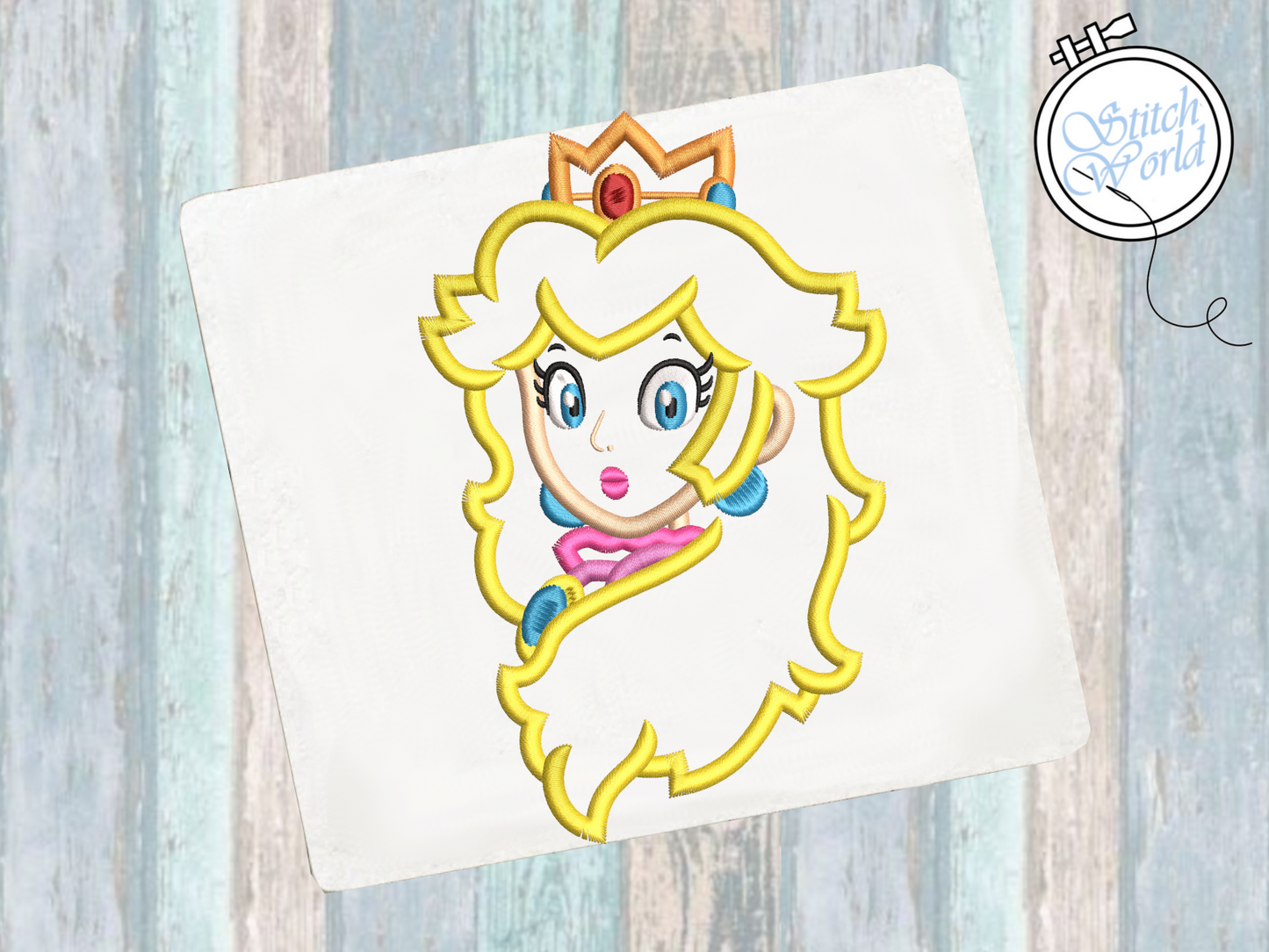 Princess Peach Applique, Instant Download
