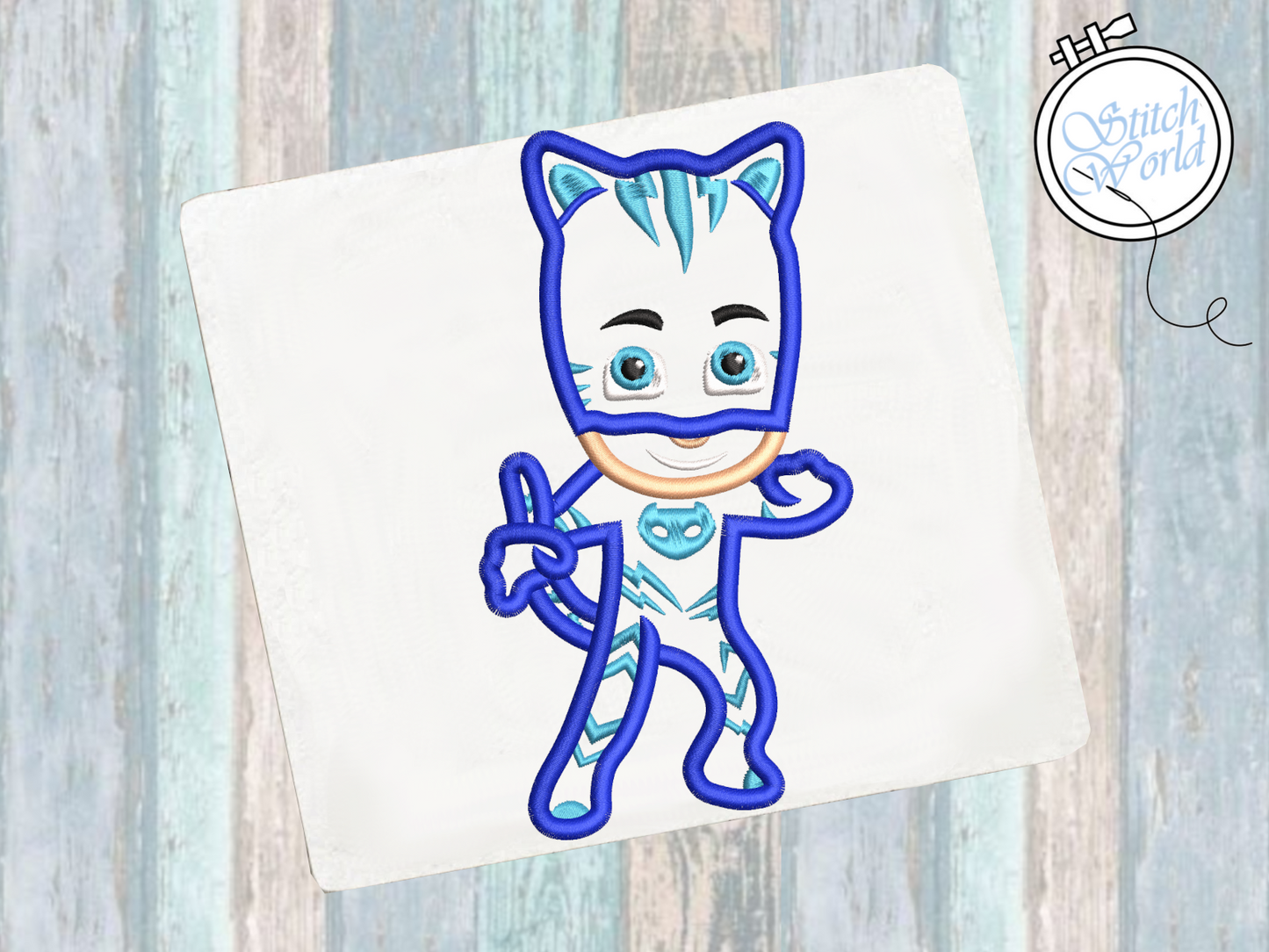 Catboy Applique, Instant Download