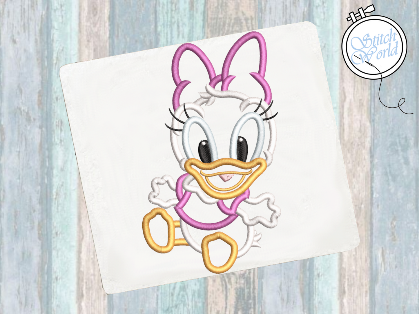 Baby Daisy Applique, Instant Download