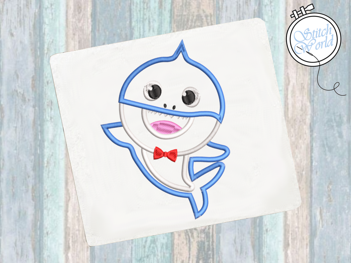 Baby Shark Applique, Instant Download