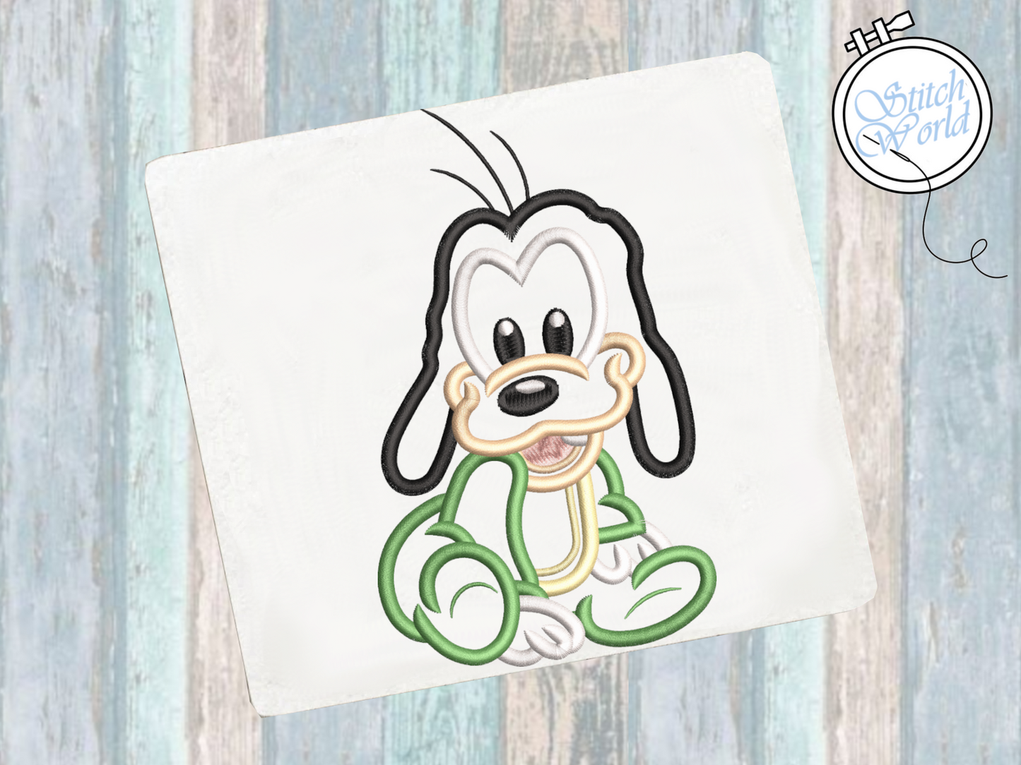 Baby Goofy Applique, Instant Download