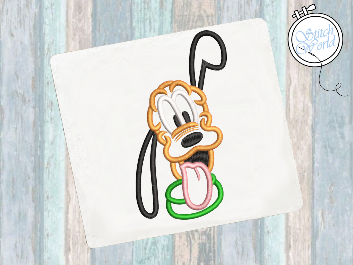 Pluto Applique, Instant Download