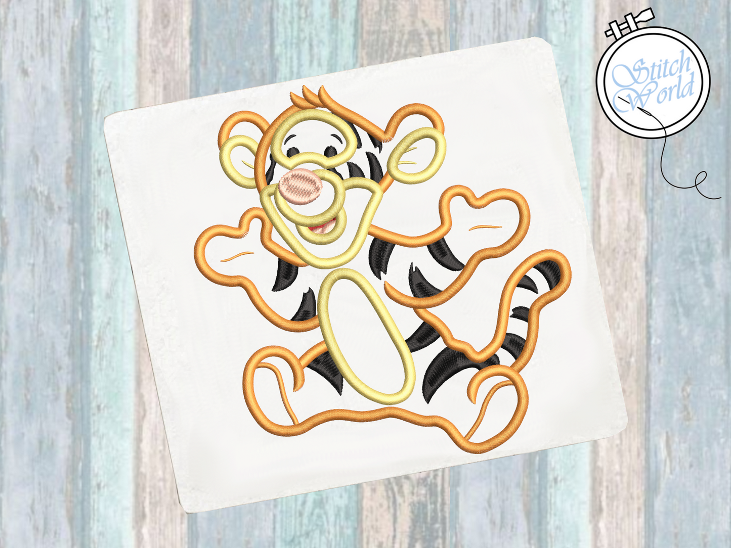 Baby Tigger Applique, Instant Download