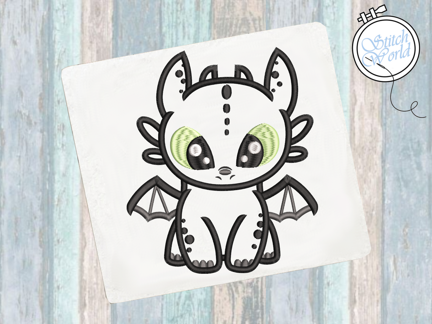Toothless Applique, Instant Download