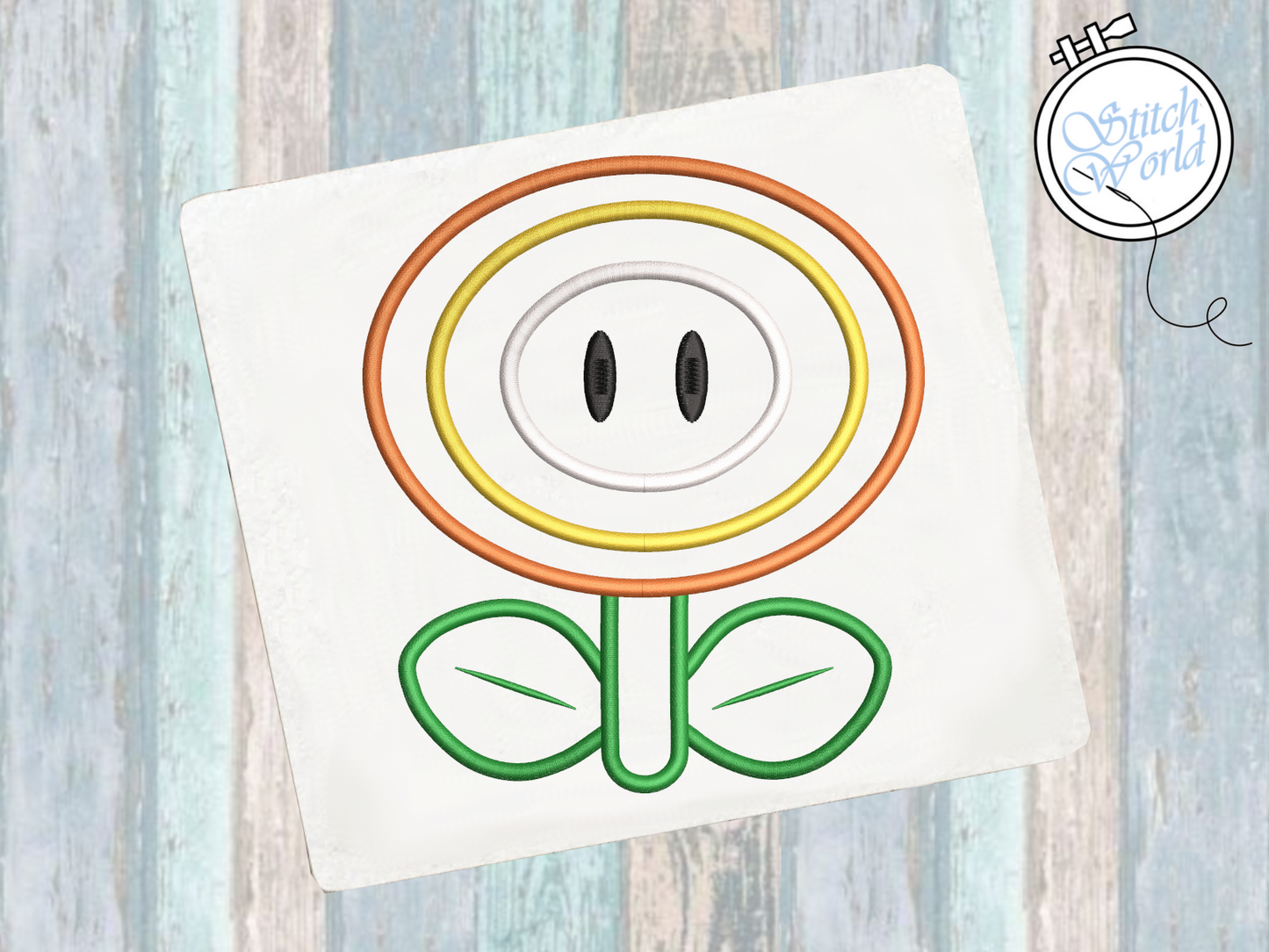 Fire Flower Applique, Instant Download