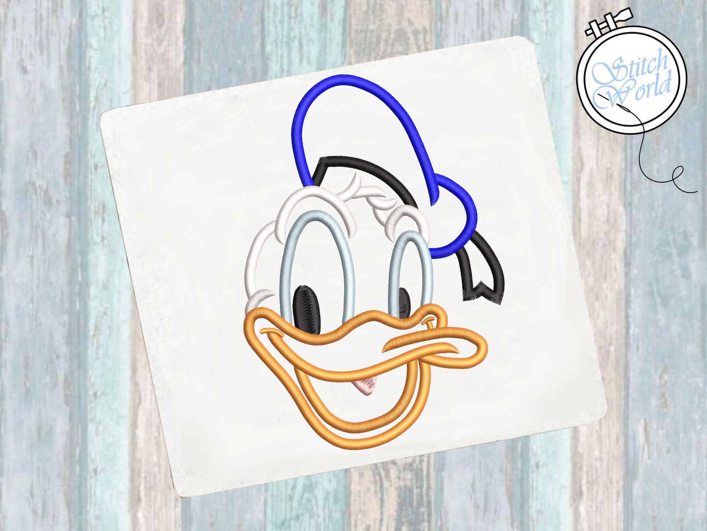 Donald Applique, Instant Download
