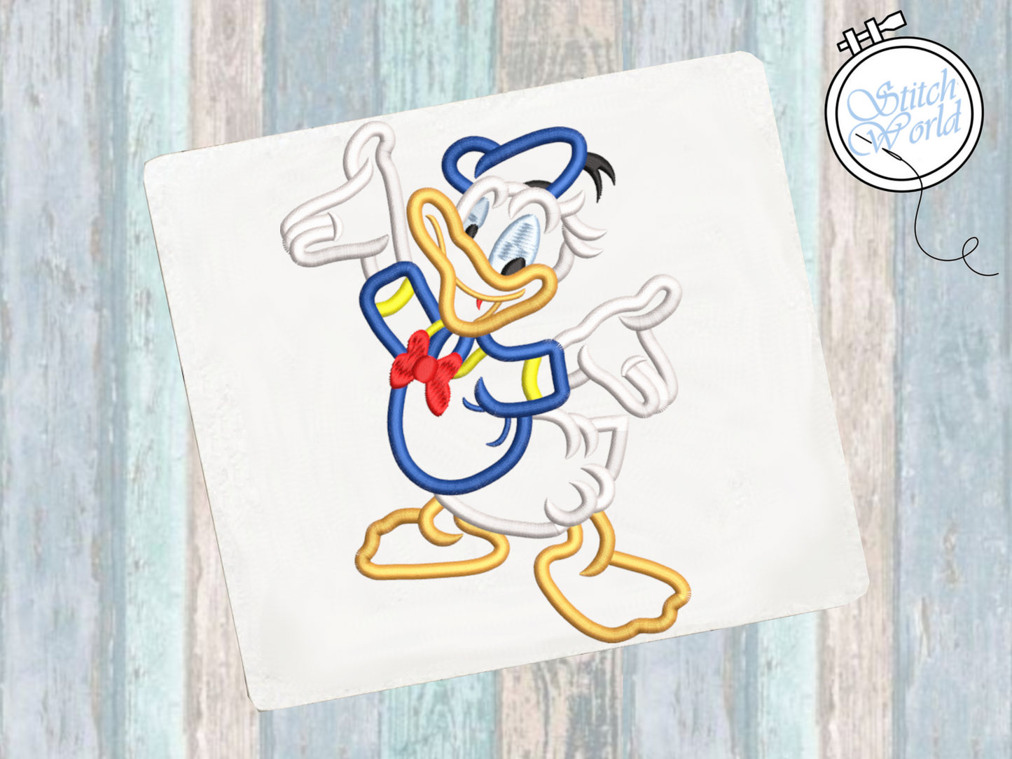 Donald Applique, Instant Download