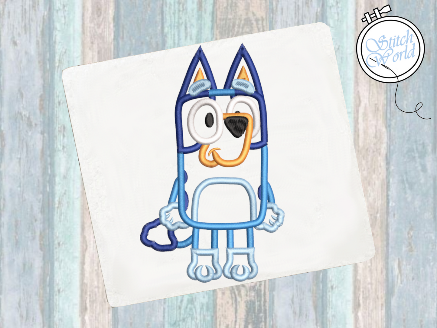 Bluey Applique, Instant Download
