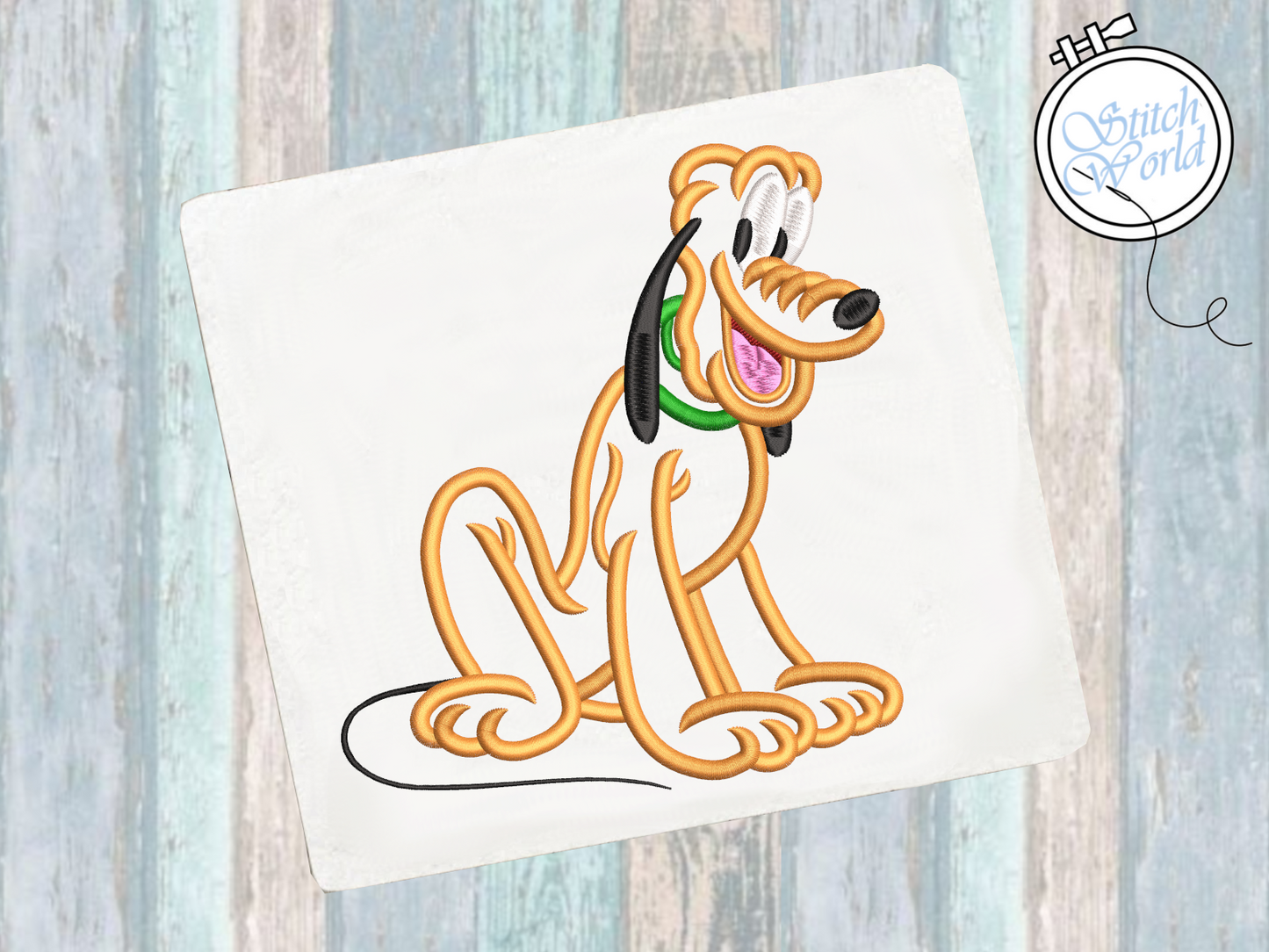 Pluto Applique, Instant Download