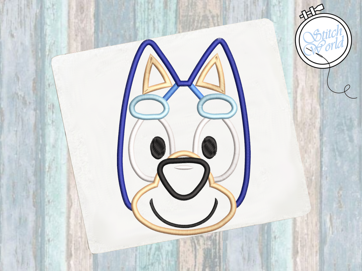 Bluey Applique, Instant Download