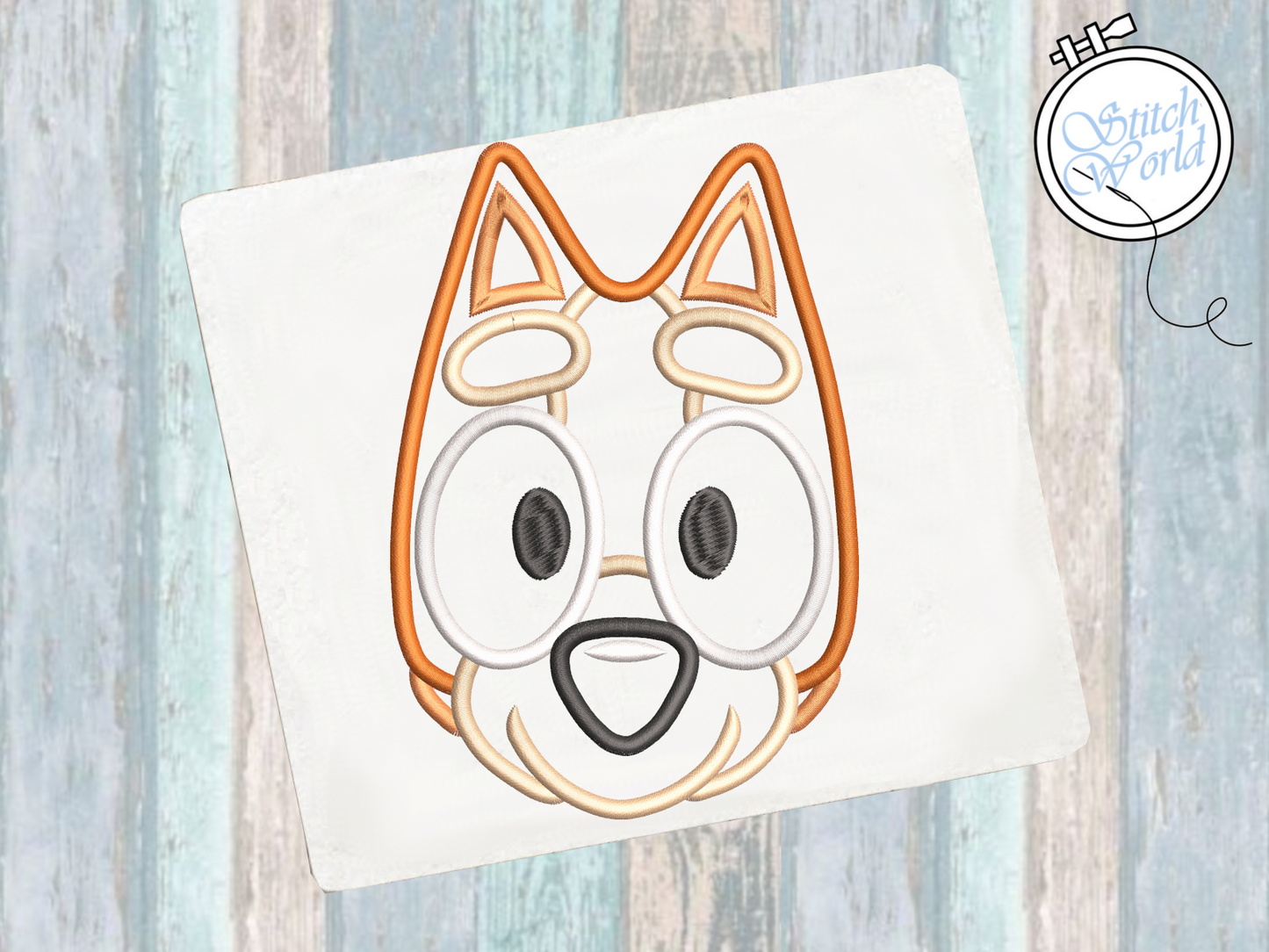 Brownie Applique, Instant Download