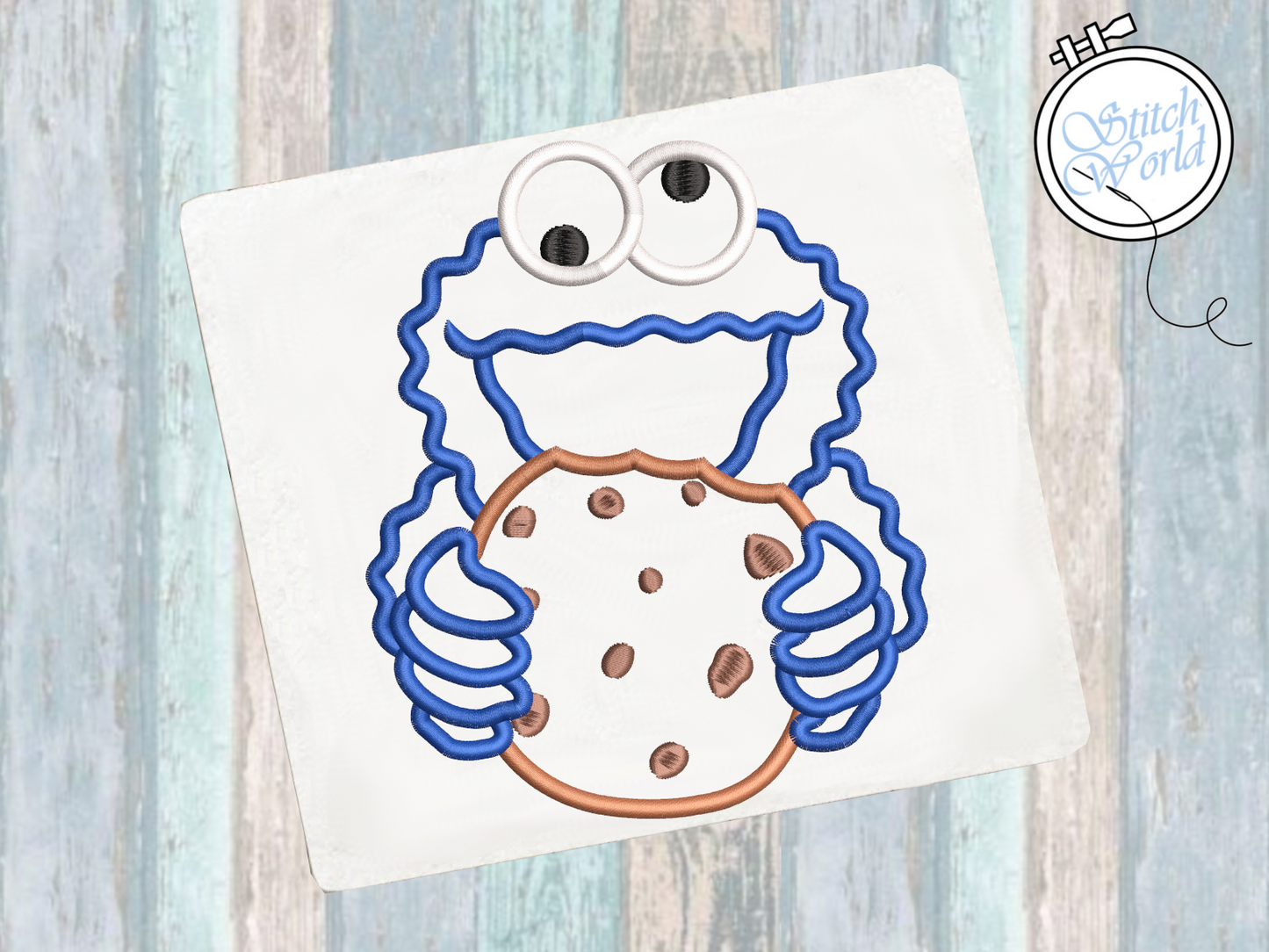 Monster Cookie Applique, Instant Download