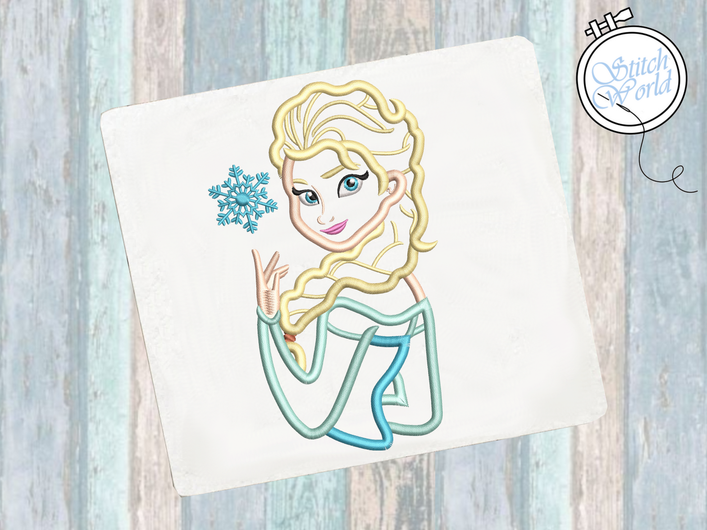 Elsa Applique, Instant Download