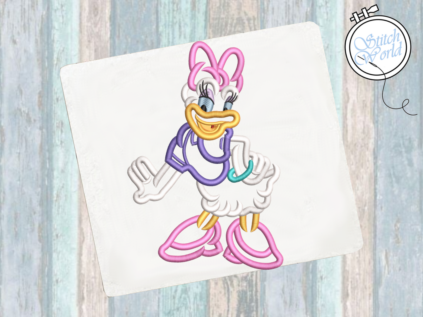 Daisy Applique, Instant Download