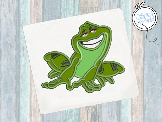 Prince Frog Applique, Instant Download