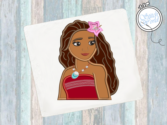 Moana Applique, Instant Download