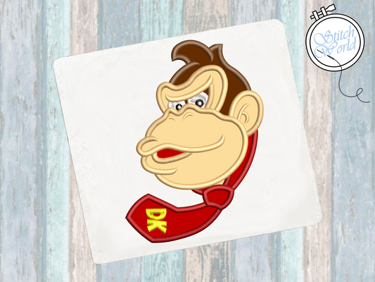 Donkey Kong Applique, Instant Download